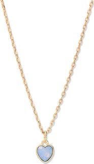 Brook and York Victoria Heart Opal Pendant Necklace