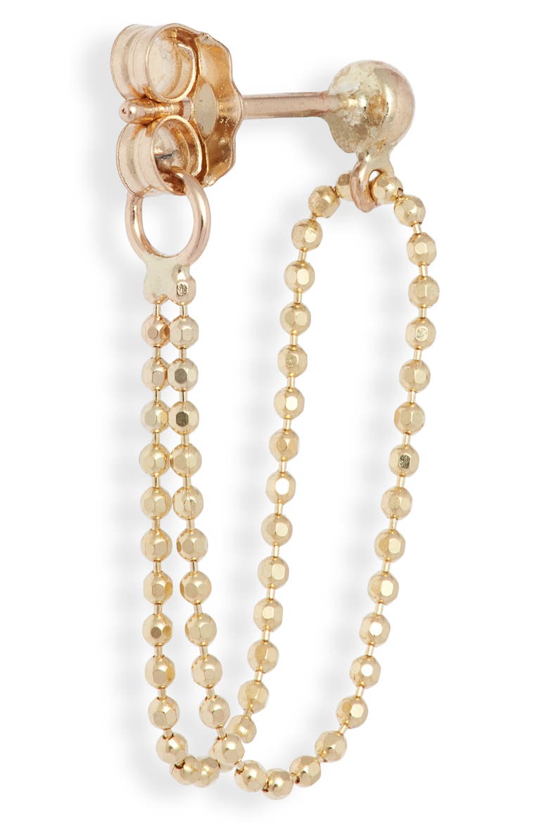 Beaded Wraparound Double Drop Earrings, Alternate, color, 14KYG