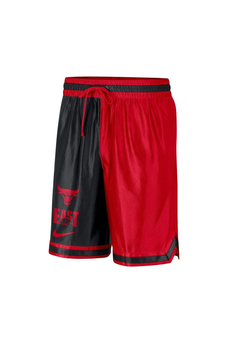 Men's Nike Red/Black Chicago Bulls Courtside Versus Force Split DNA Performance Shorts, Alternate, color, Red
