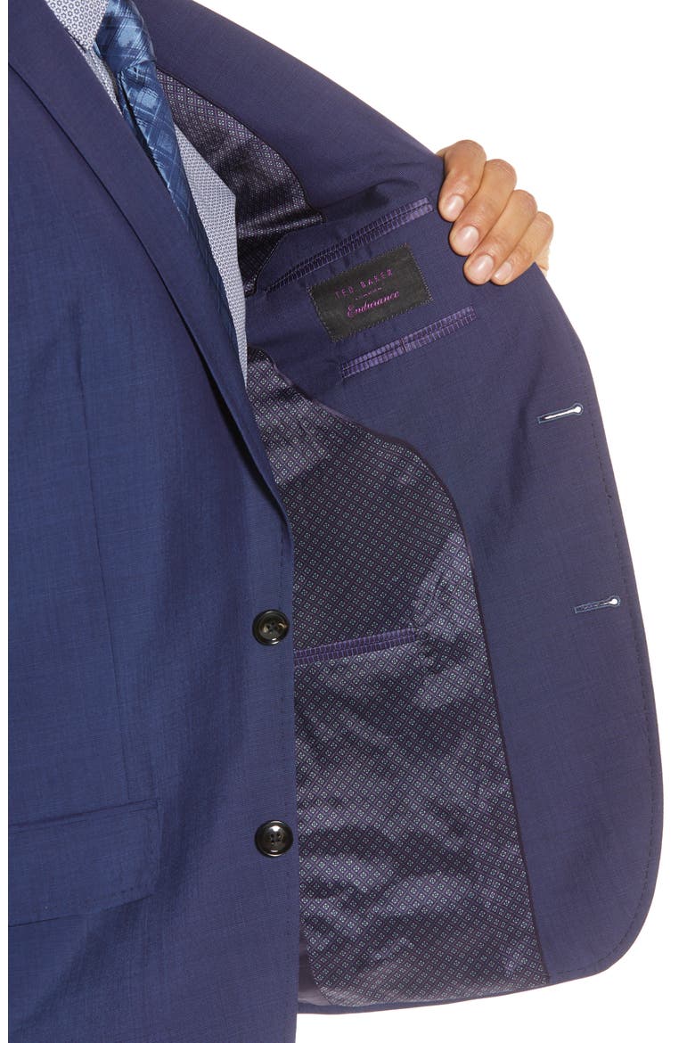 Jay Trim Fit Suit, Alternate, color, BLUE