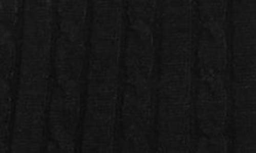 City Chic Kenia Cable Stitch Sweater In Black