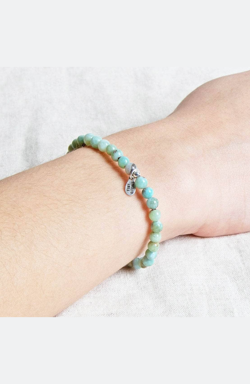 Tiny Rituals Genuine Rare Larimar Energy Bracelet In Light Blue-green