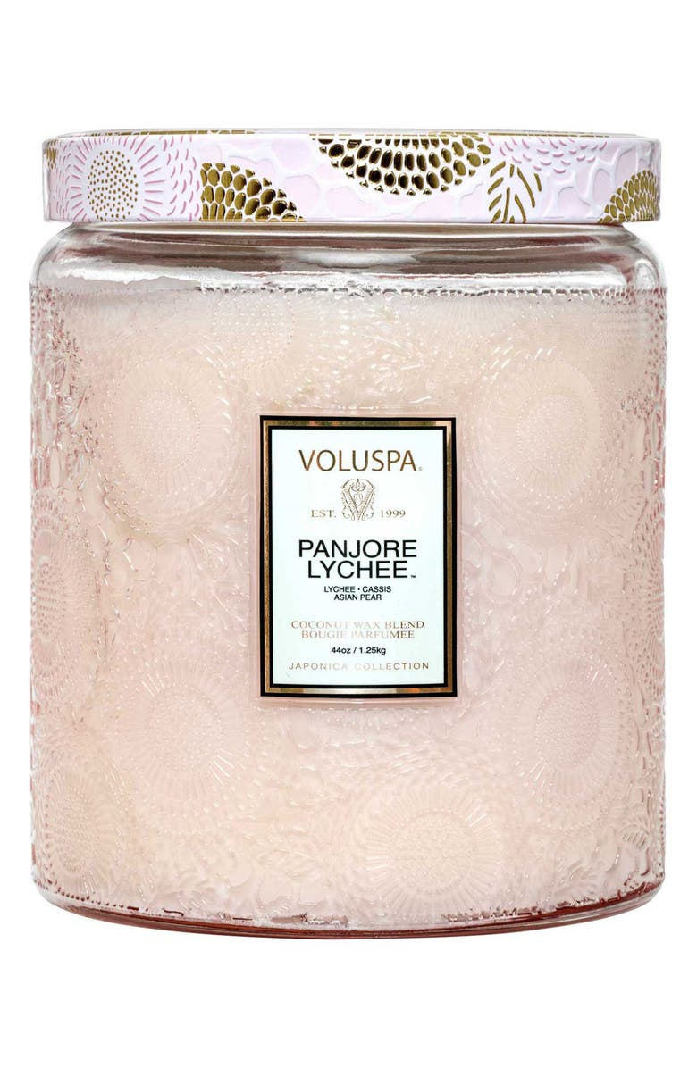 Voluspa Panjore Lychee Luxe Jar Candle, Main, color,