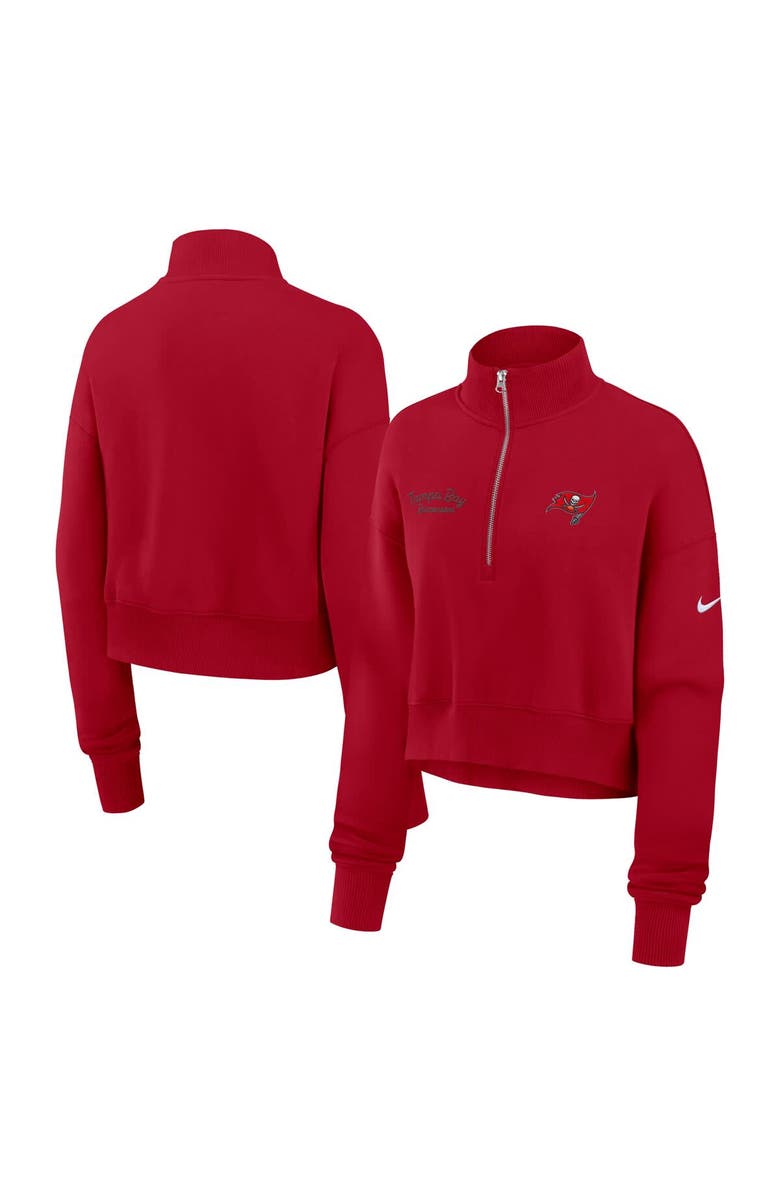 Nike Women's Nike Red Tampa Bay Buccaneers Primetime Phoenix Half-Zip Sweatshirt, Main, color, Red