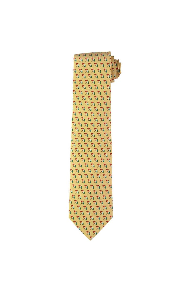 vineyard vines Men's Vineyard Vines Yellow Arnold Palmer Umbrella Logo Tie, Main, color,