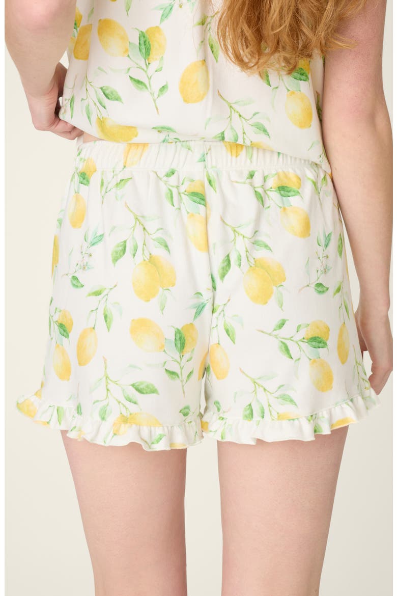 La Dolce Spritz Jersey Pajama Shorts, Alternate, color, IVORY