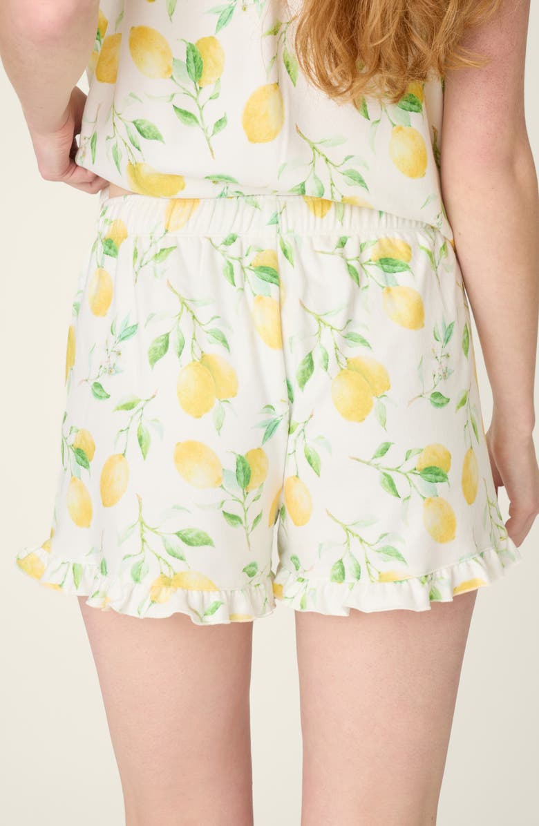 PJ Salvage La Dolce Spritz Jersey Pajama Shorts, Alternate, color, Ivory