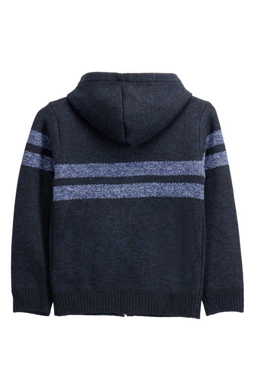 X-ray Xray Kids' Stripe Full Zip Hoodie In Blue