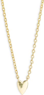 Argento Vivo Sterling Silver Mini Heart Pendant Necklace