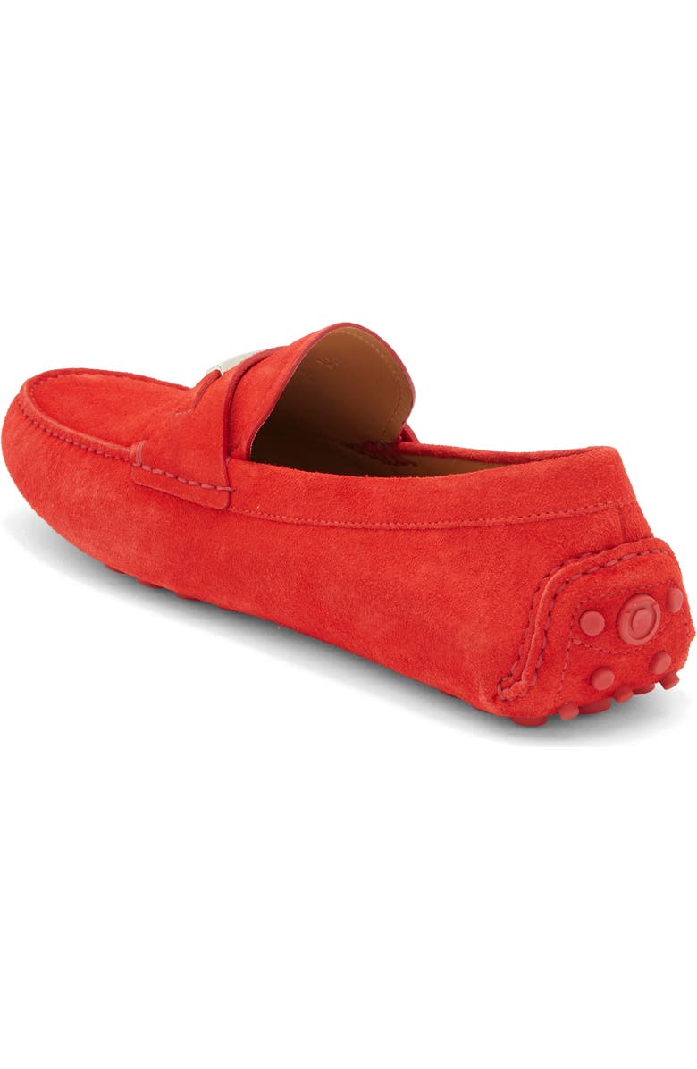 FERRAGAMO Suede Loafer, Alternate, color, Red