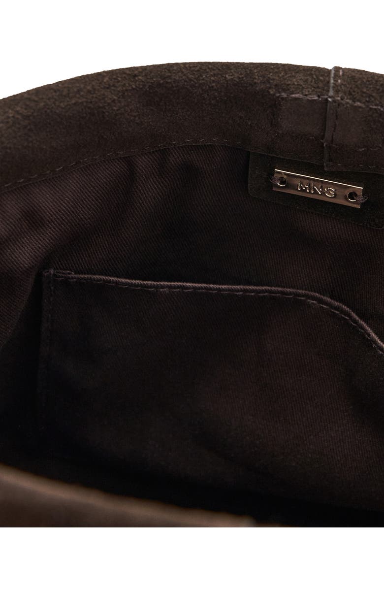 MANGO Suede Clutch, Alternate, color,