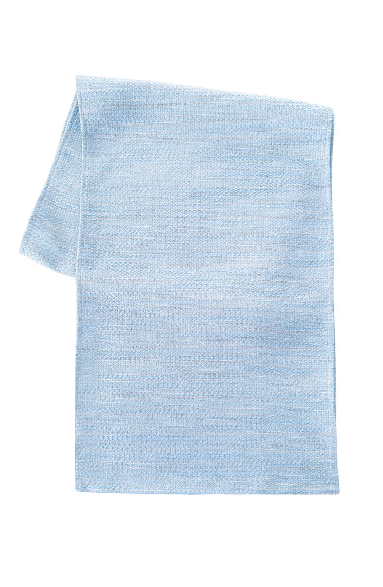 Anaya Bay View Blue Indoor Outdoor Table Runner, Main, color, Blue