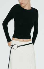 MANGO Fitted Boat Neck Sweater