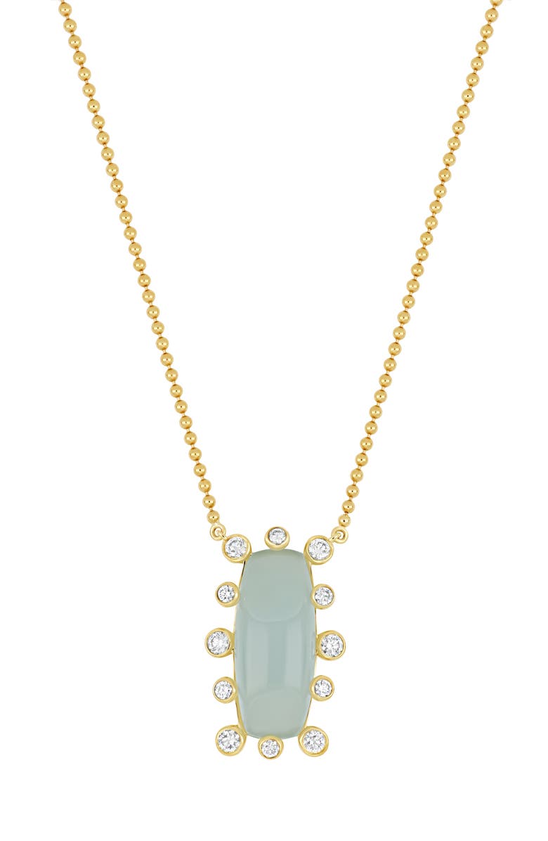Bony Levy Iris Milky Aqua & Diamond Pendant Necklace, Main, color,