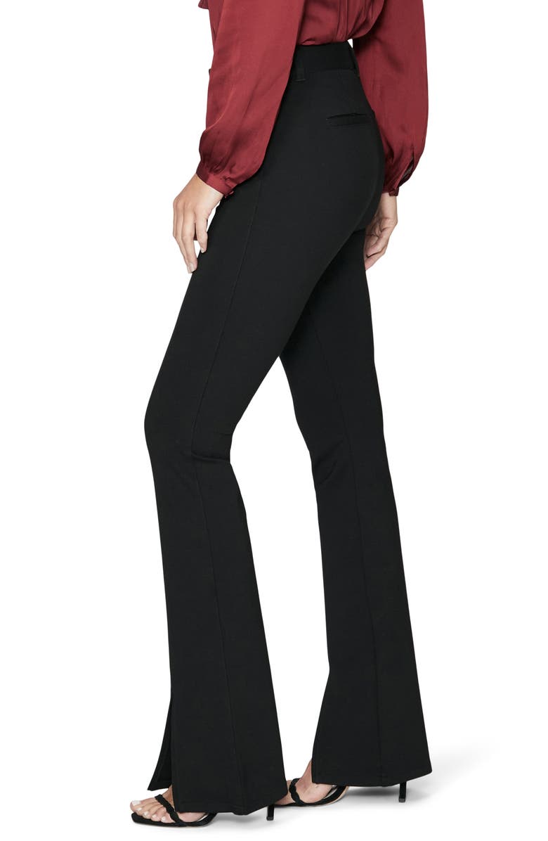 PAIGE Winona High Waist Split Leg Flare Pants, Alternate, color, Black