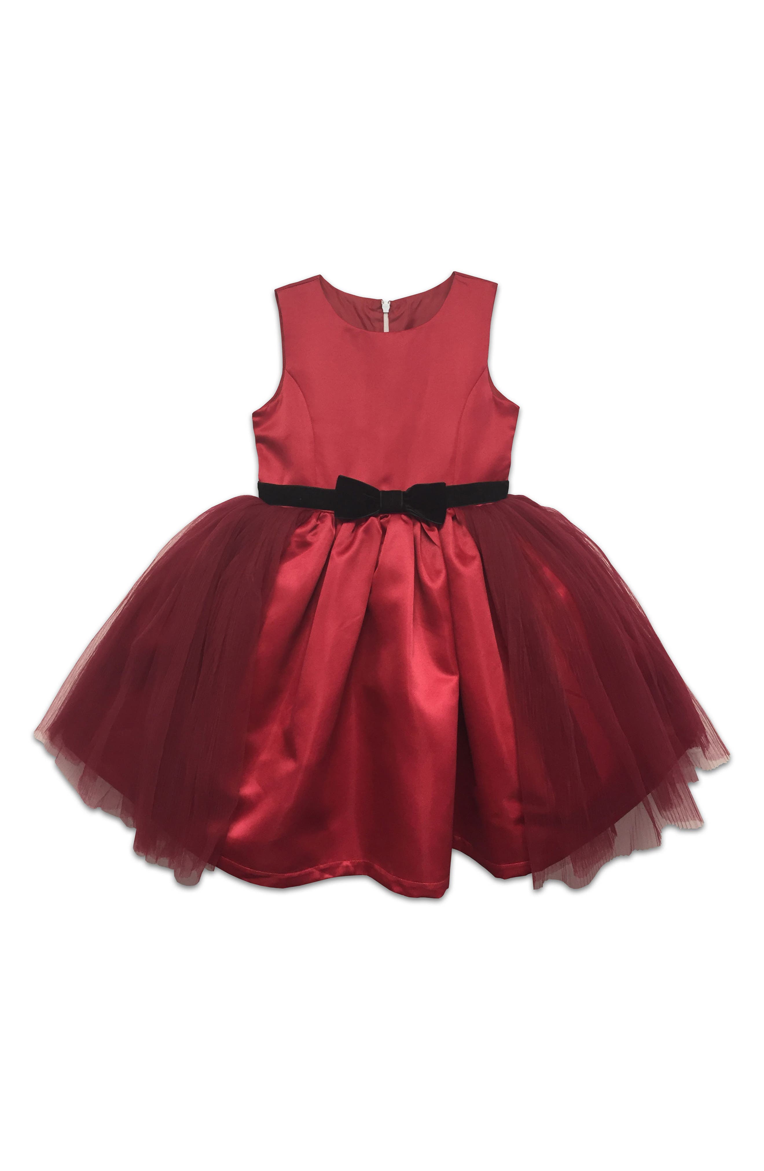 Kids' Tulle and Velvet Occasion Dress