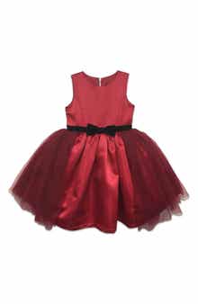 Kids' Tulle and Velvet Occasion Dress