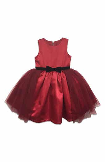 Kids' Tulle and Velvet Occasion Dress
