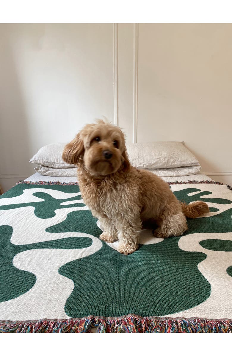 CLR SHOP Dancing Shapes Throw Blanket, Alternate, color,