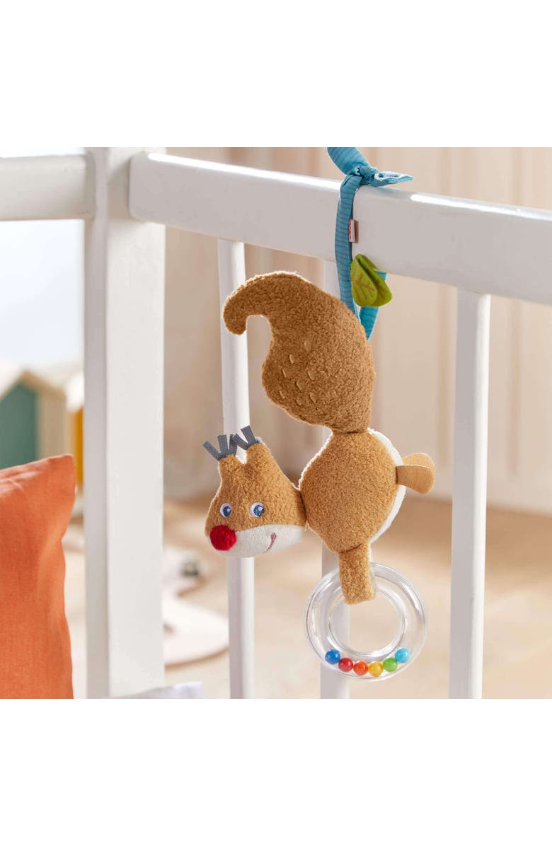 HABA Forest Friends Squirrel Dangling Figure Crib & Stroller Toy, Alternate, color, 