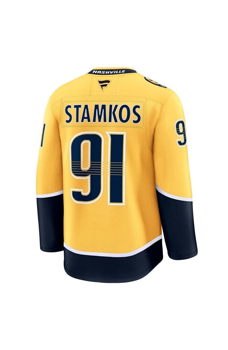 FANATICS Men's Fanatics Steven Stamkos Gold Nashville Predators Home Premium Jersey, Alternate, color, 