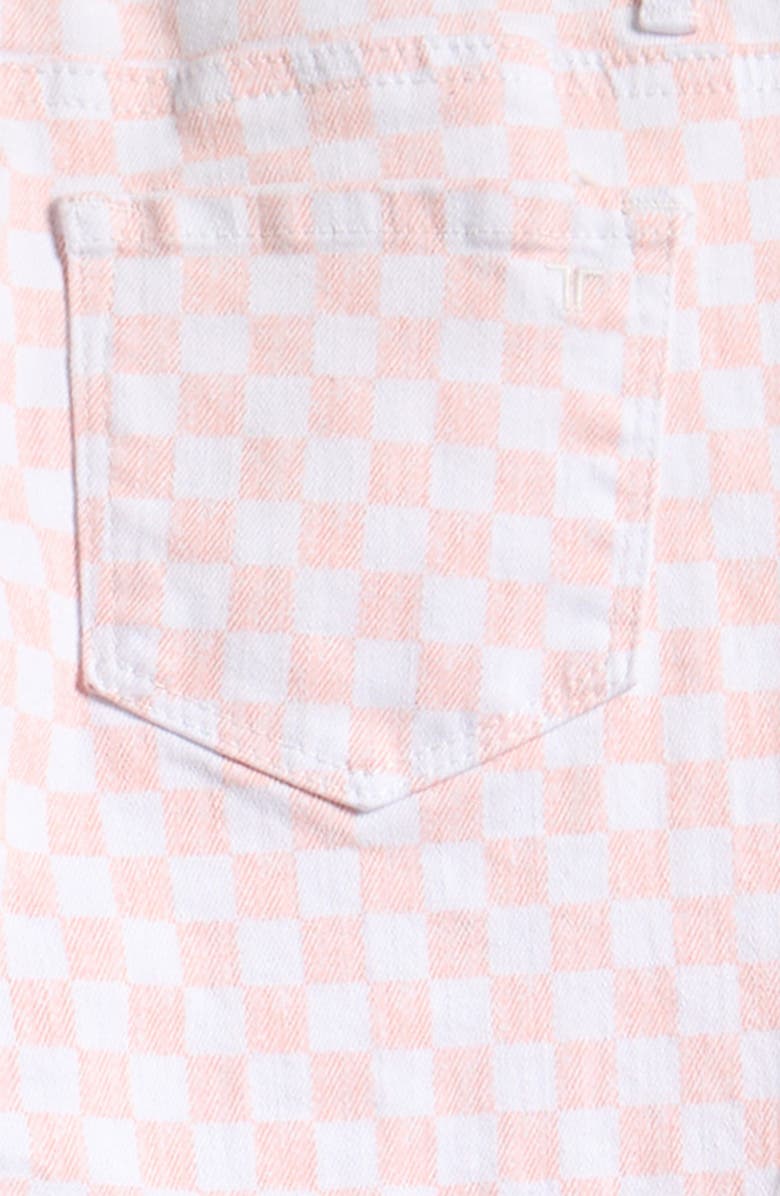 Tractr Kids' Check Flare Stretch Denim Jeans, Alternate, color, Pink