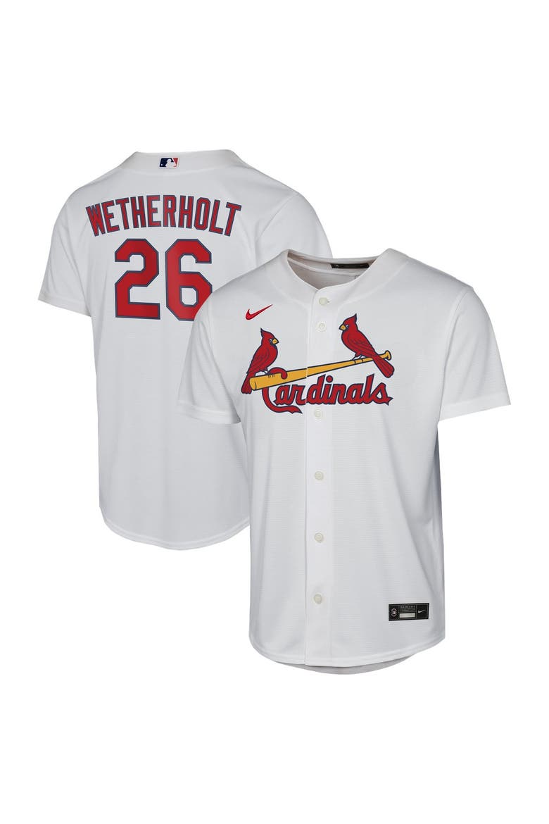 Youth Nike JJ Wetherholt White St. Louis Cardinals Home Replica Jersey, Main, color, White