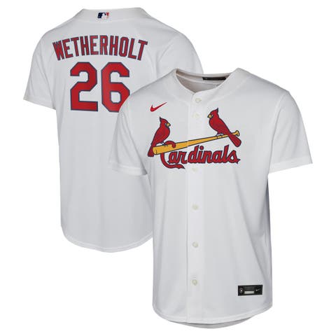 Youth Nike JJ Wetherholt White St. Louis Cardinals Home Replica Jersey