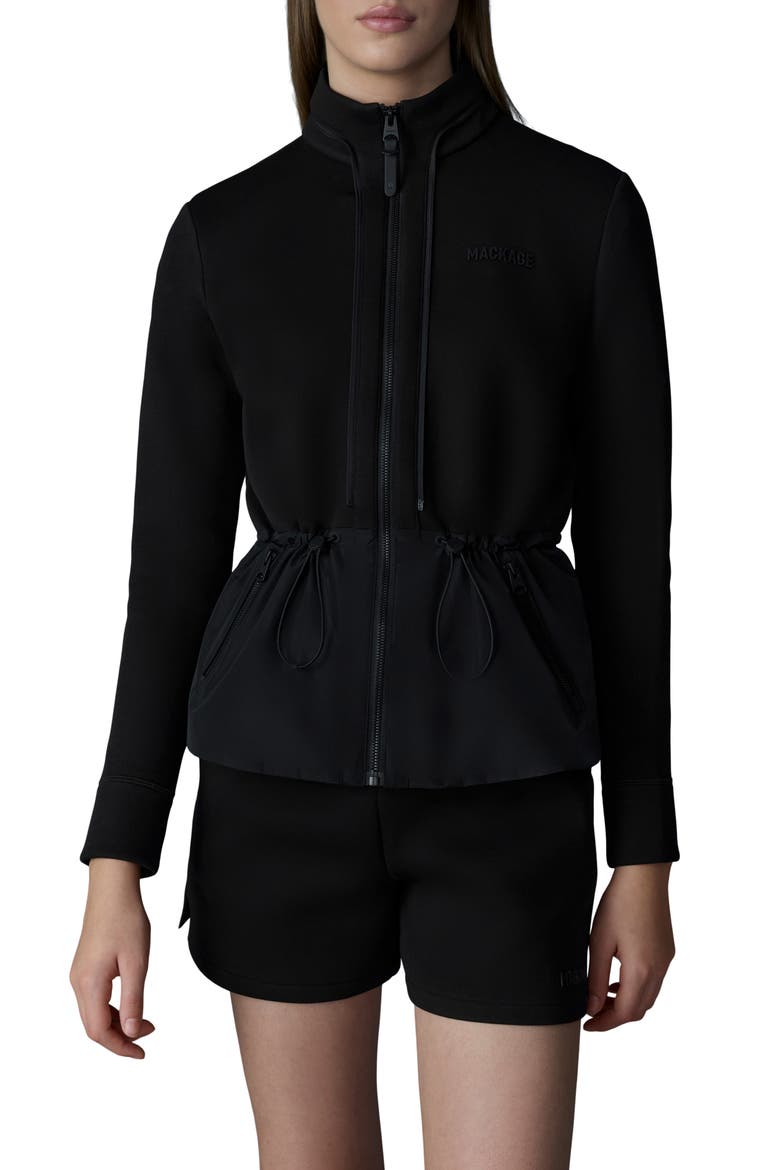 Priscilla 3-in-1 Hybrid Lightweight Jacket with Down Vest, Main, color, BLACK