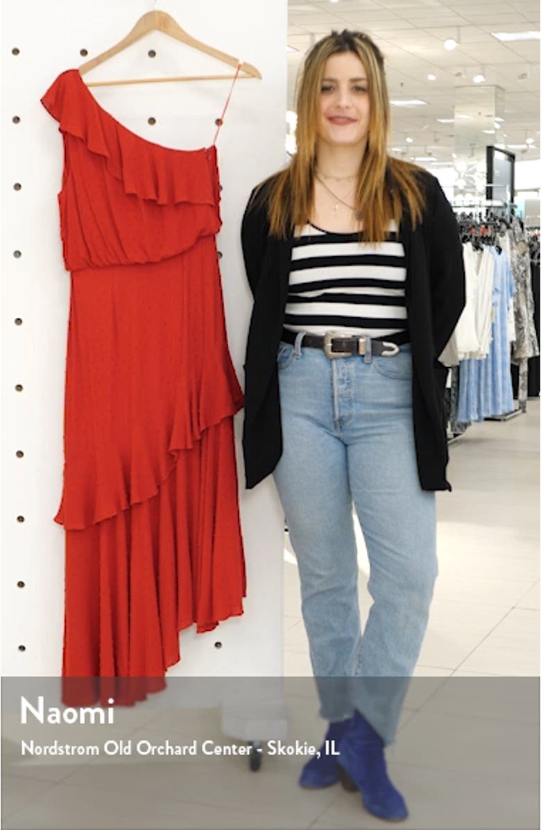 One-Shoulder Ruffle Dress, sales video thumbnail