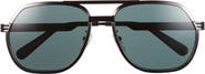 Gucci 60mm Aviator Sunglasses