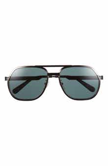 Gucci 60mm Aviator Sunglasses