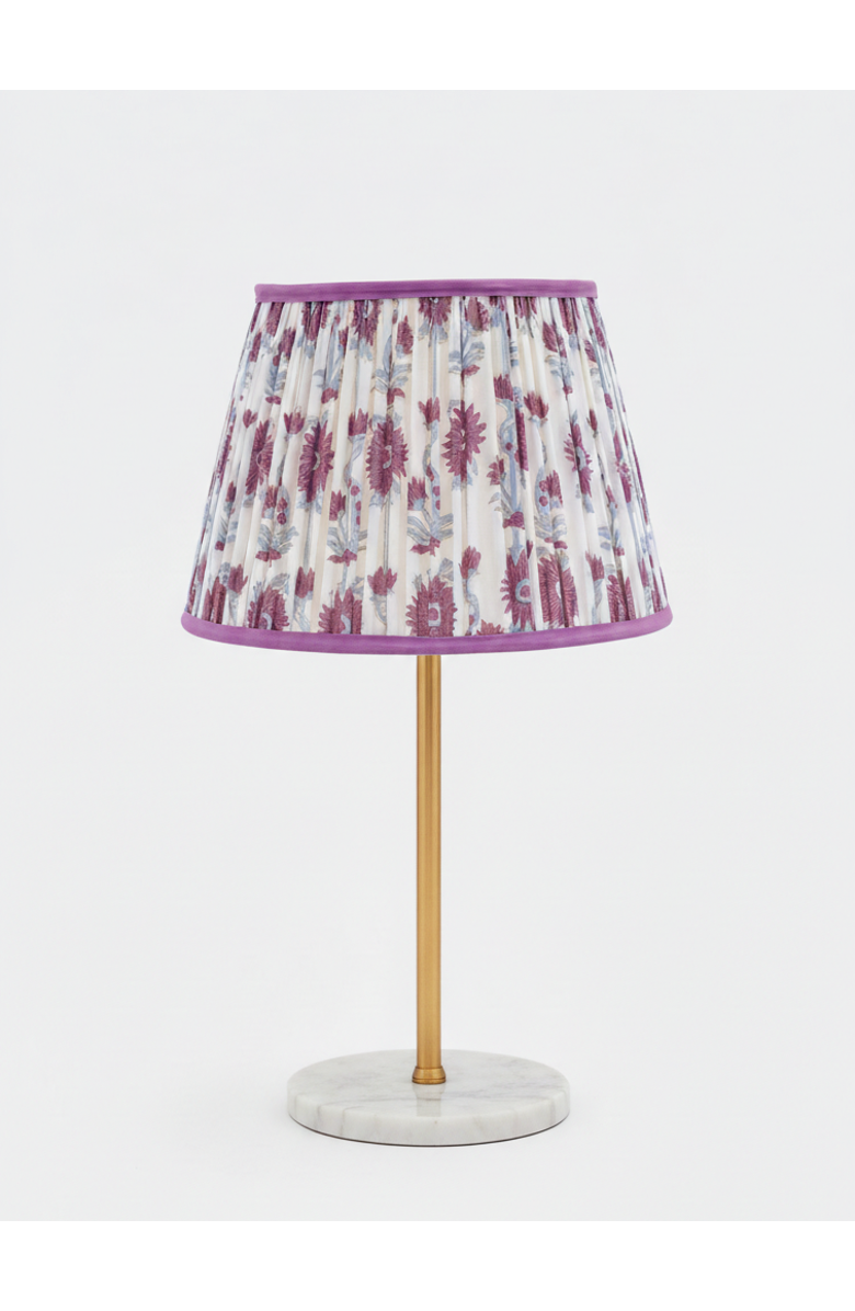 Inner Child 14" Pleated Empire Lampshade, Alternate, color, Floral Vine Purple