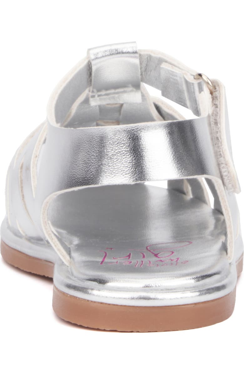 OLIVIA MILLER Kids' Metallic Fisherman Sandal, Alternate, color,