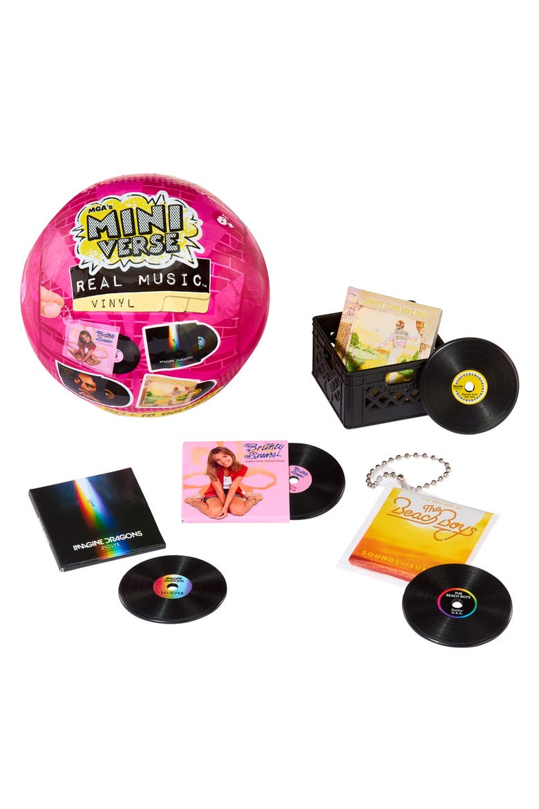 Kids' Miniverse Real Music Mini Vinyl 4-Piece Set, Alternate, color, MULTICOLOR