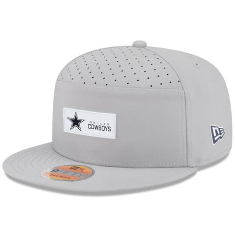 Men's New Era Gray Dallas Cowboys 2025 Sideline  Split Panel 9FIFTY Snapback Hat
