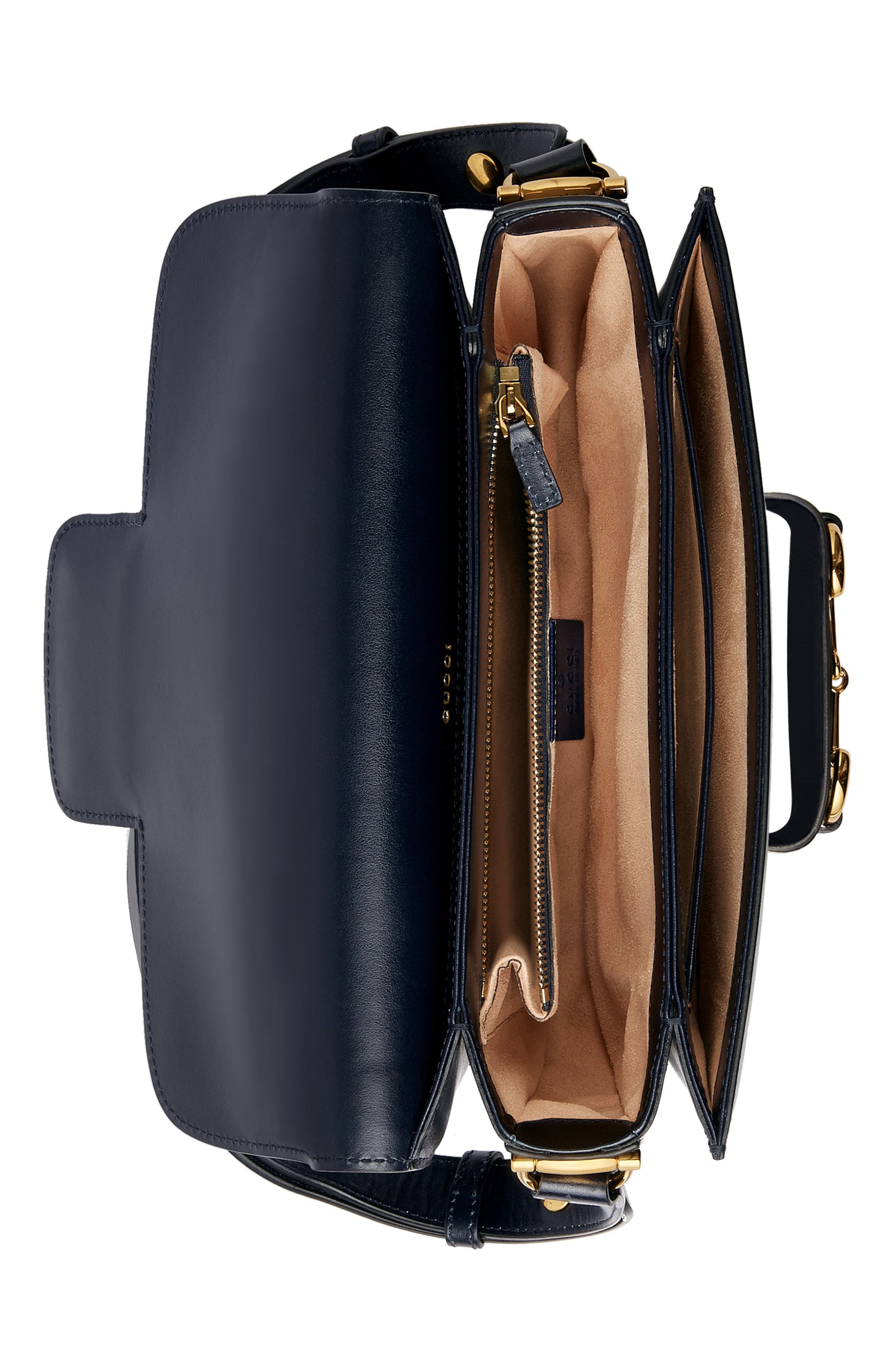 Gucci Small 1955 Horsebit Leather Shoulder Bag, Alternate, color, 