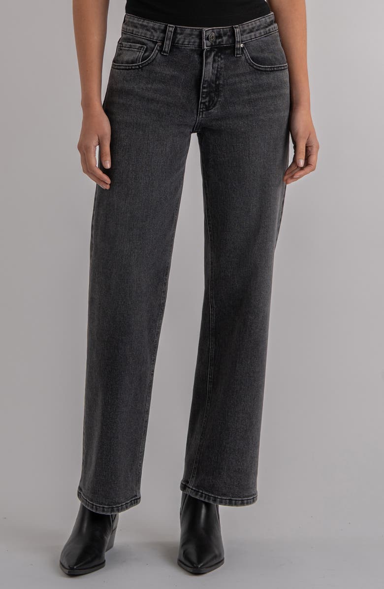 KUT from the Kloth Selena Low Rise Baggy Straight Leg Jeans, Main, color, Fateful