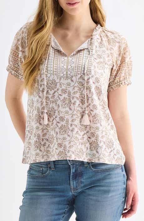 Split Neck Top
