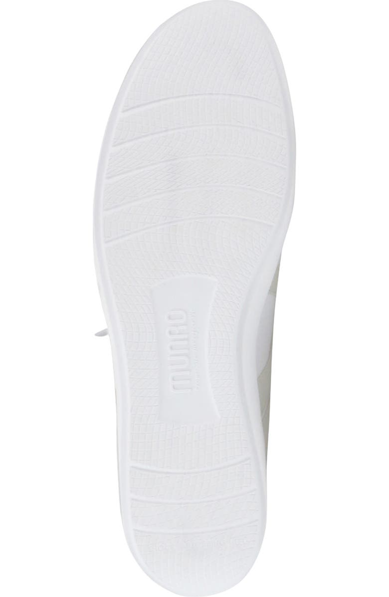 Munro Clemens Sneaker, Alternate, color, White Leather Combo