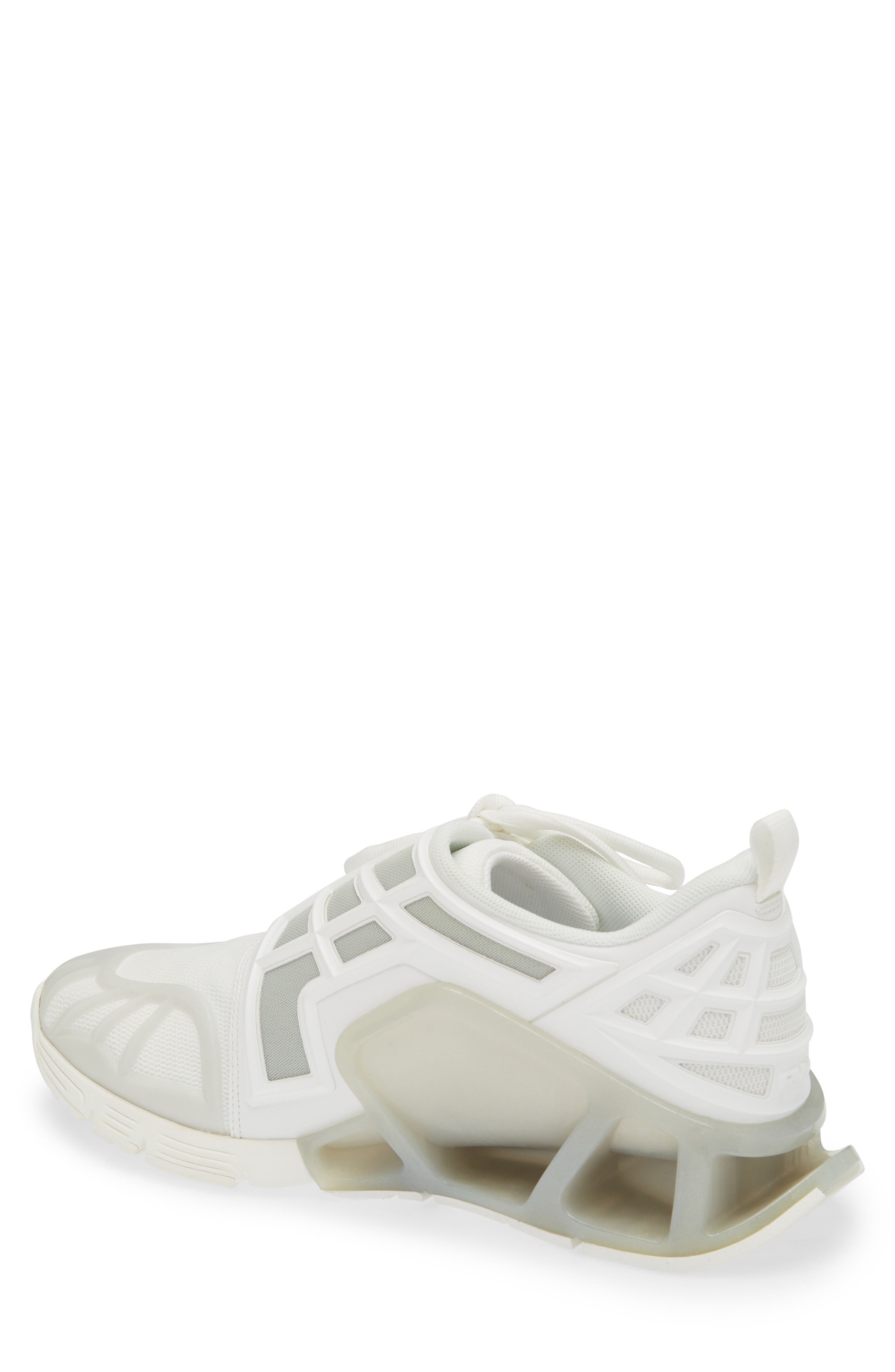 Palm Angels Racing Palm Web Sneaker, Alternate, color, White