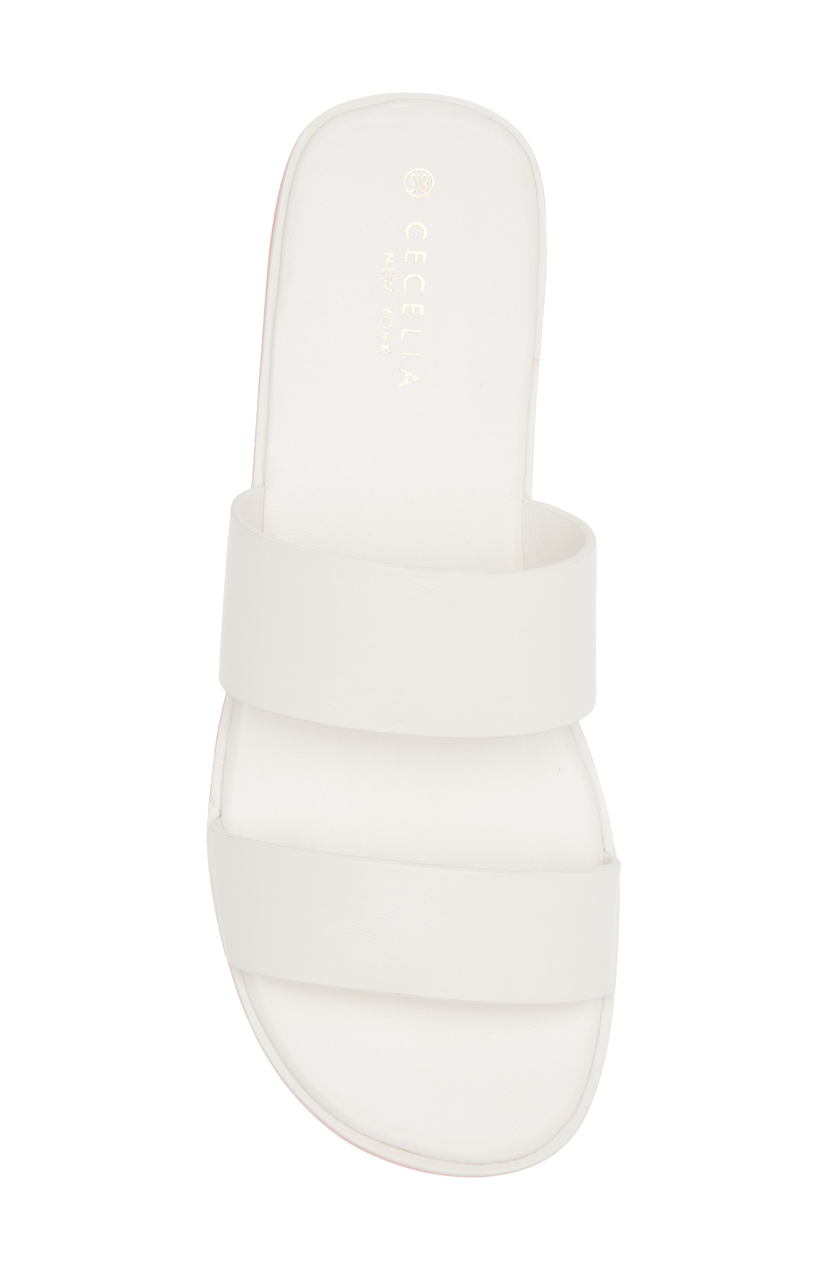 Cecelia New York King Platform Slide Sandal, Alternate, color, White Multi