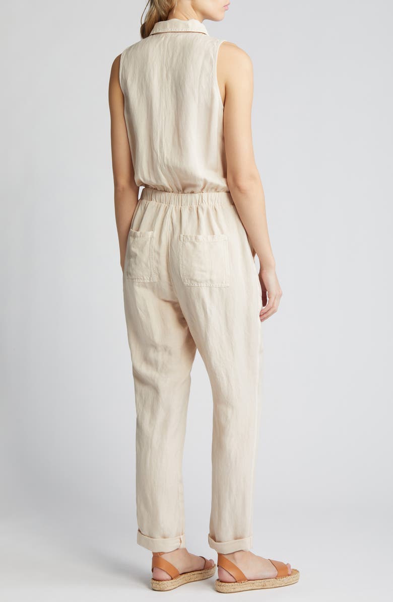 Bella Dahl Sunday Sleeveless Pocket Jumpsuit, Alternate, color, 