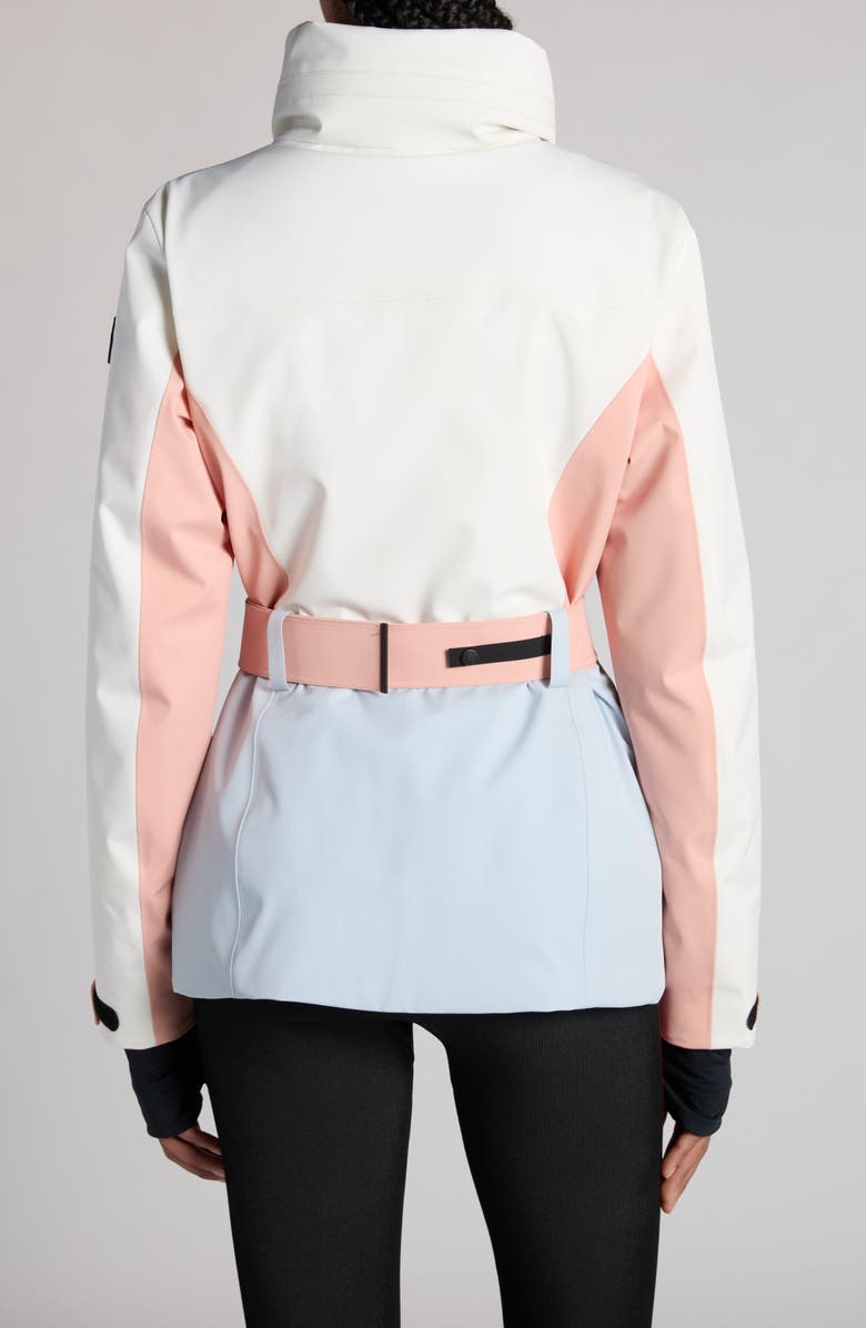 Moncler Grenoble Hainets Colorblock Ski Jacket, Alternate, color, Talco/ Alluminio
