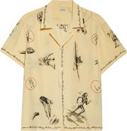 Bode Games Silk Camp Shirt