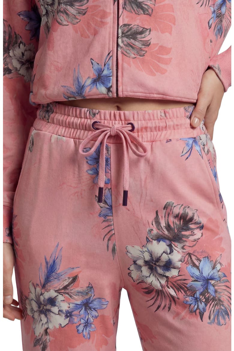 Exotic Floral Womens Wide Leg  Lounge Pant, Alternate, color, EXOTIC FLORAL CORAL