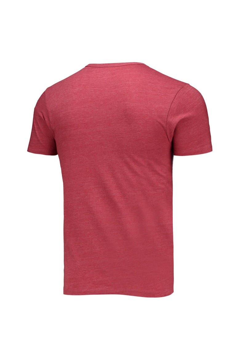 Men's League Collegiate Wear Heathered Crimson Alabama Crimson Tide Volume Up Victory Falls Tri-Blend T-Shirt, Alternate, color, Crimson