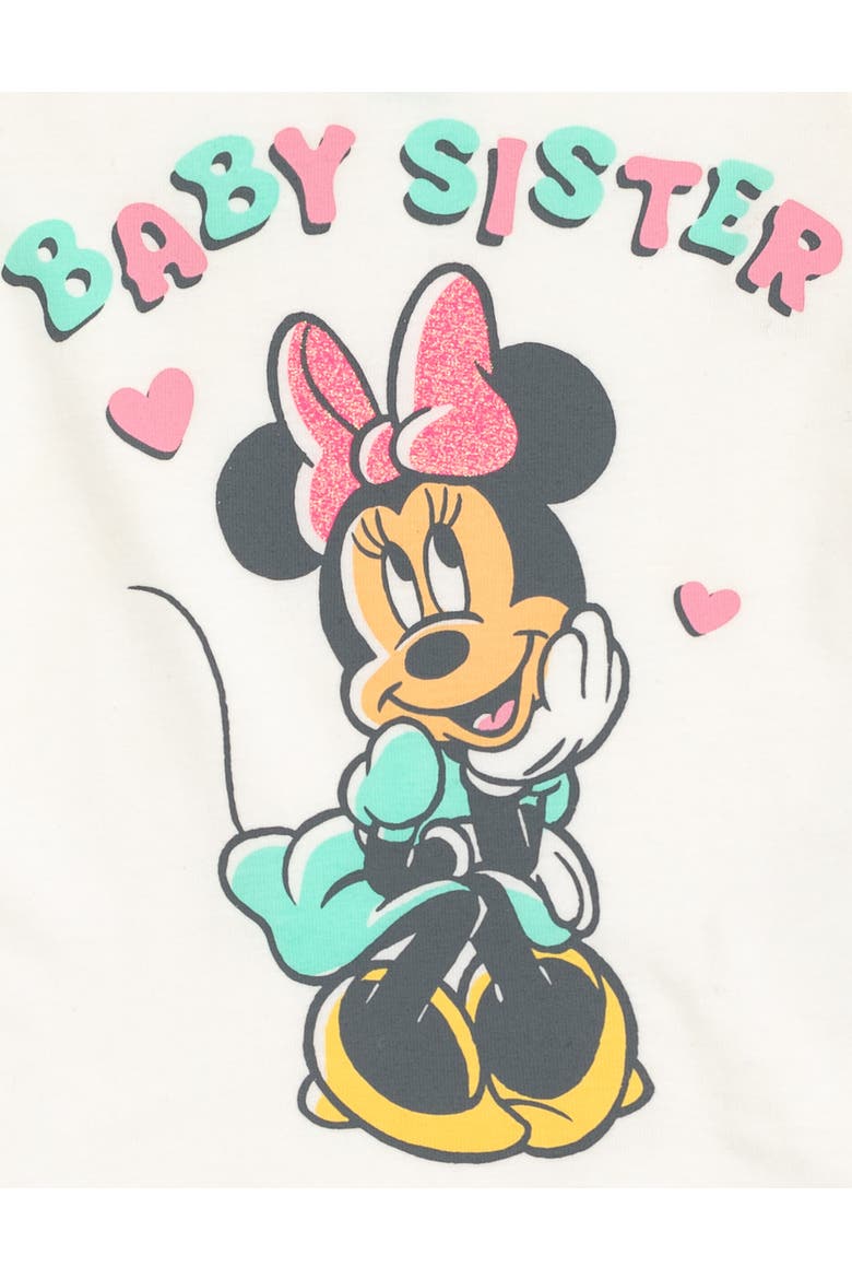 Minnie Mouse Short Sleeve T-Shirt, Alternate, color, Ivory Minnie Mouse