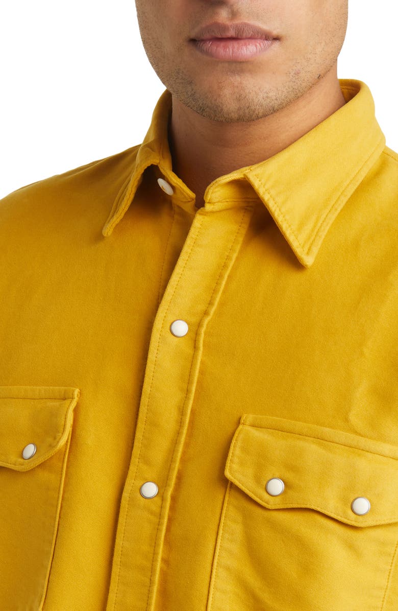 WYTHE Moleskin Snap Front Shirt, Alternate, color,