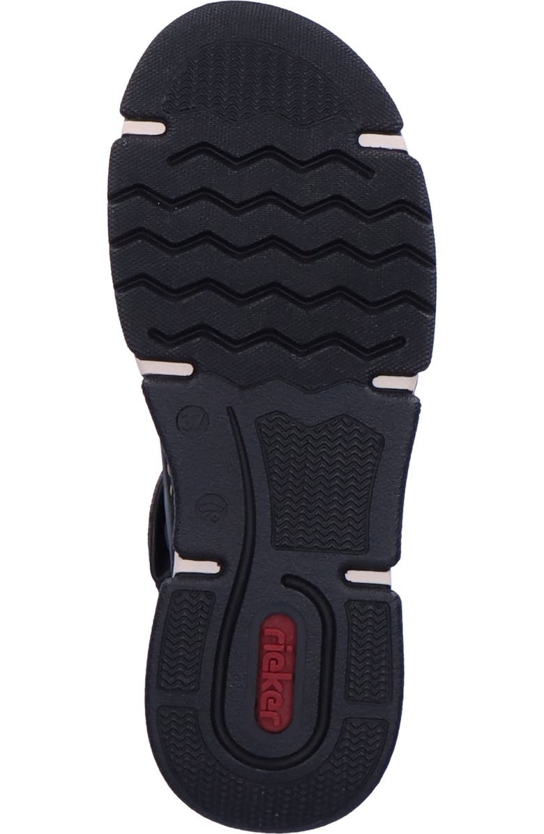 Rieker Angela Sneaker, Alternate, color, Schwarz/ Leo-Grey